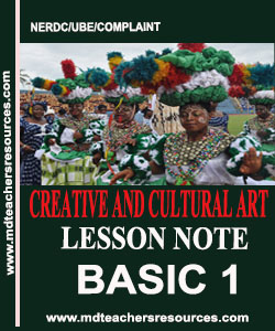 Creative and Cultural Art Lesson Note