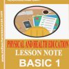 Physical and Health Education Lesson Note