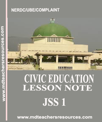 scheme of work civic education third term jss1