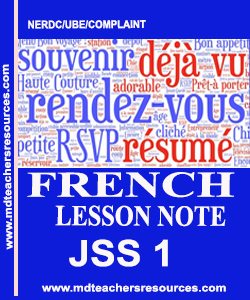 French Lesson for JSS1